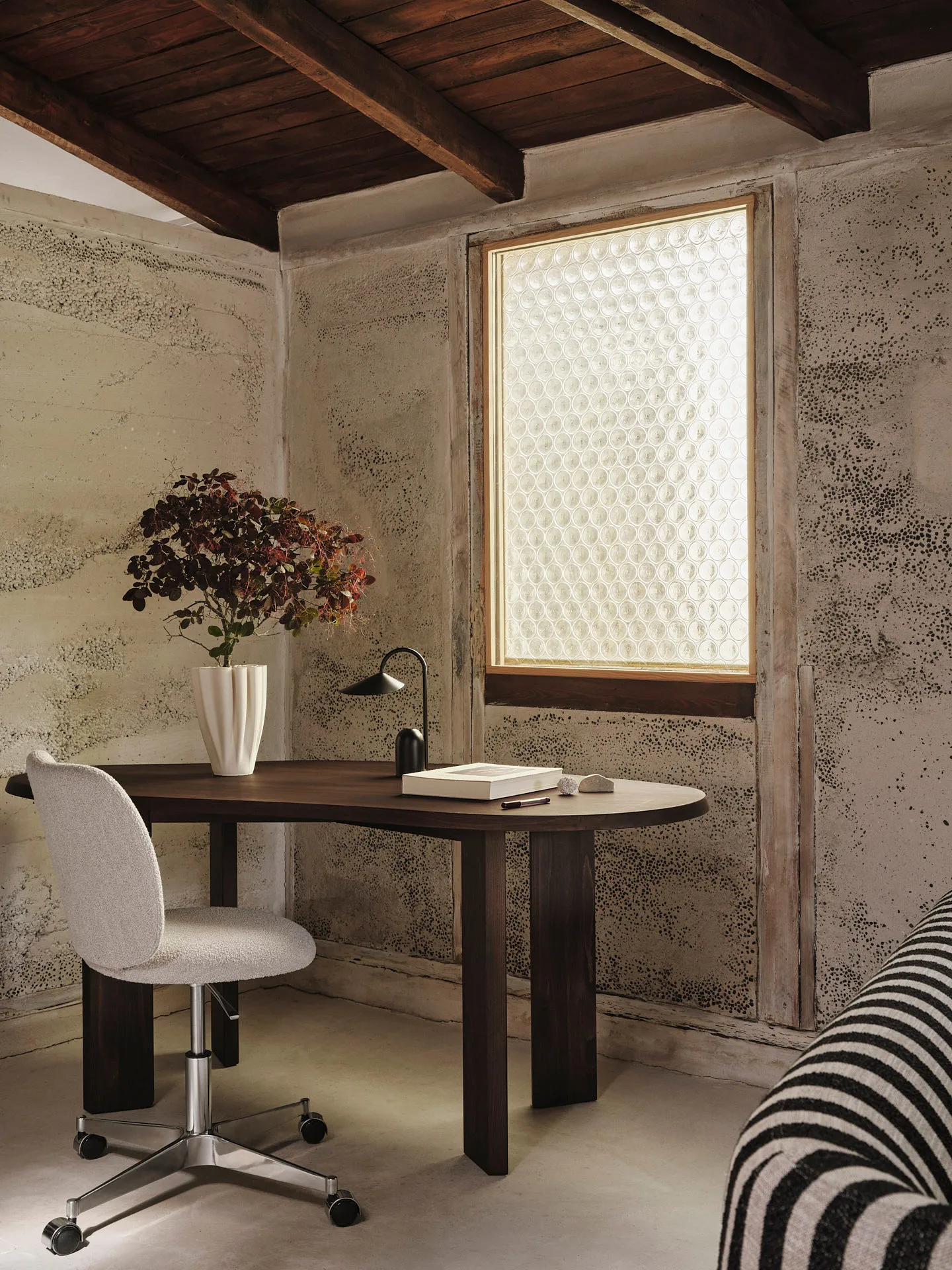 Tarn Schreibtisch 90x170 cm, Dark stained beech Ferm Living