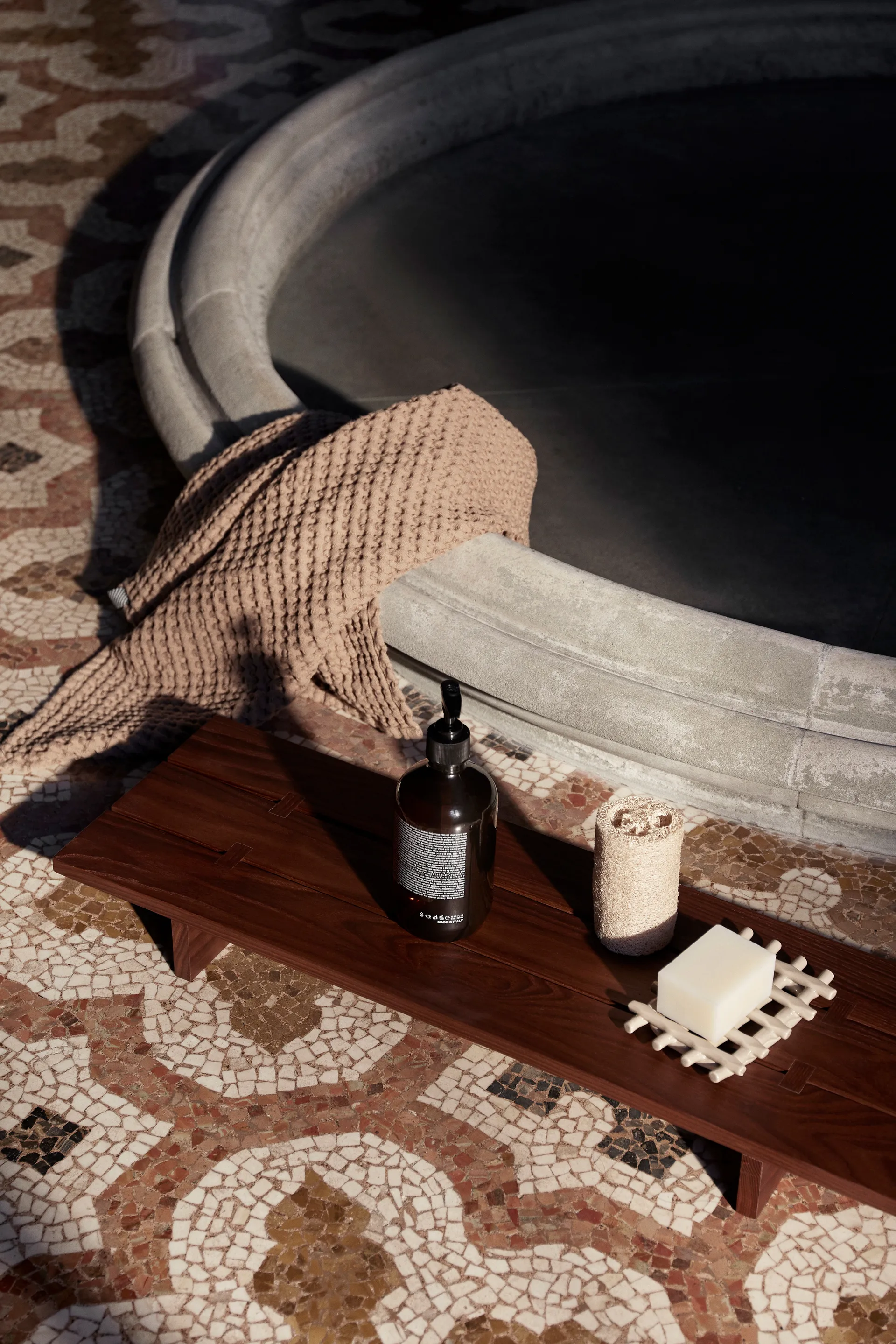 Tategu Tablettisch 70 x 22,1 x 7cm, Dark brown Ferm Living