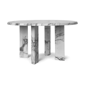 Taula Couchtisch Ø67x35 cm - White-charcoal - Ferm Living