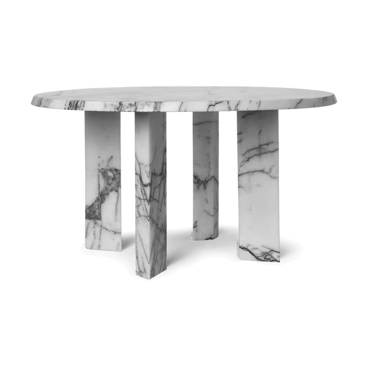 Taula Couchtisch Ø67x35 cm - White-charcoal - Ferm Living