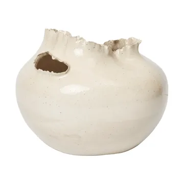 Tereo Vase - Off white speckle, 18 cm - Ferm Living