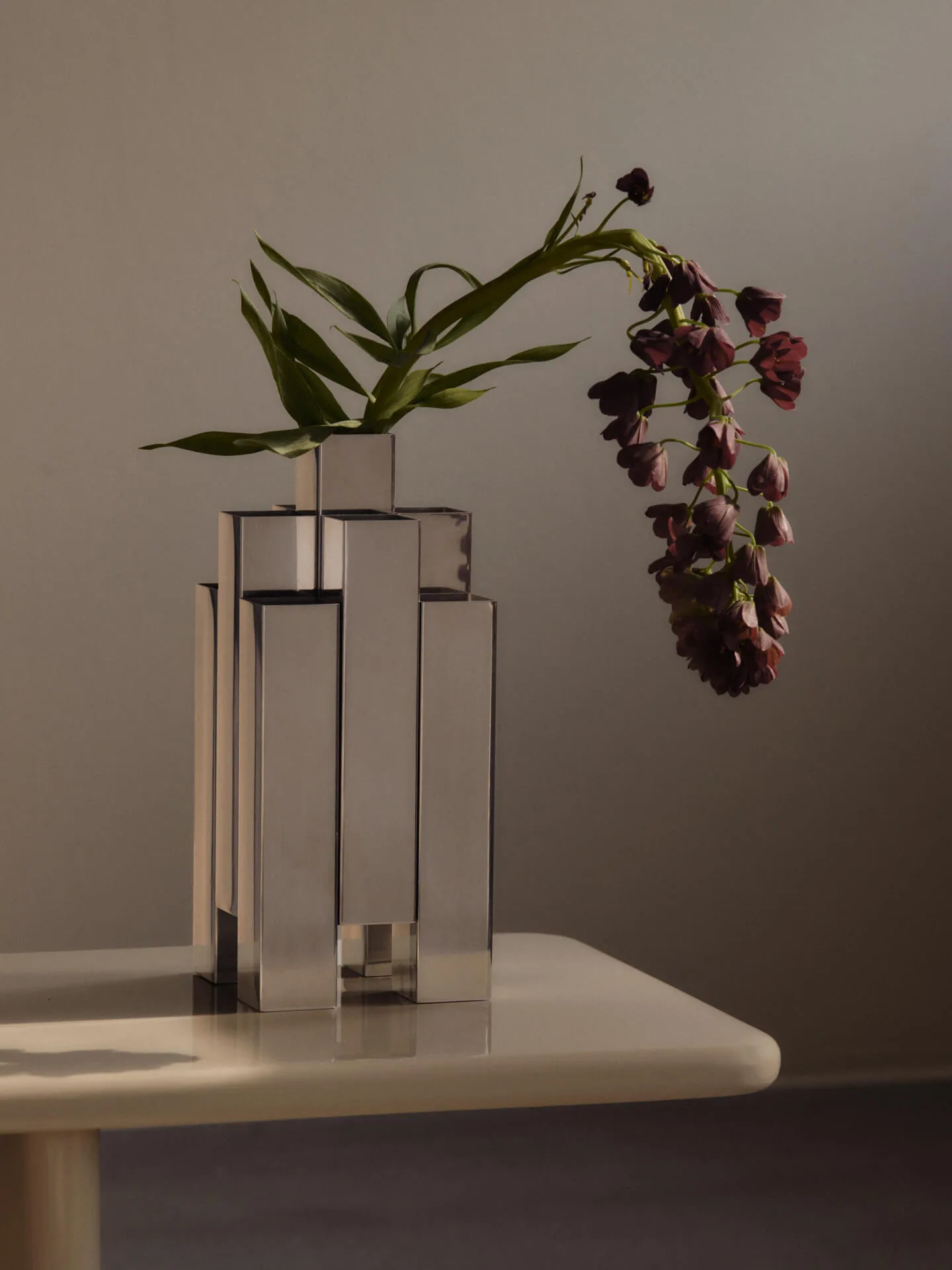 Tessera Vase 3x3, Mirror polished Ferm Living