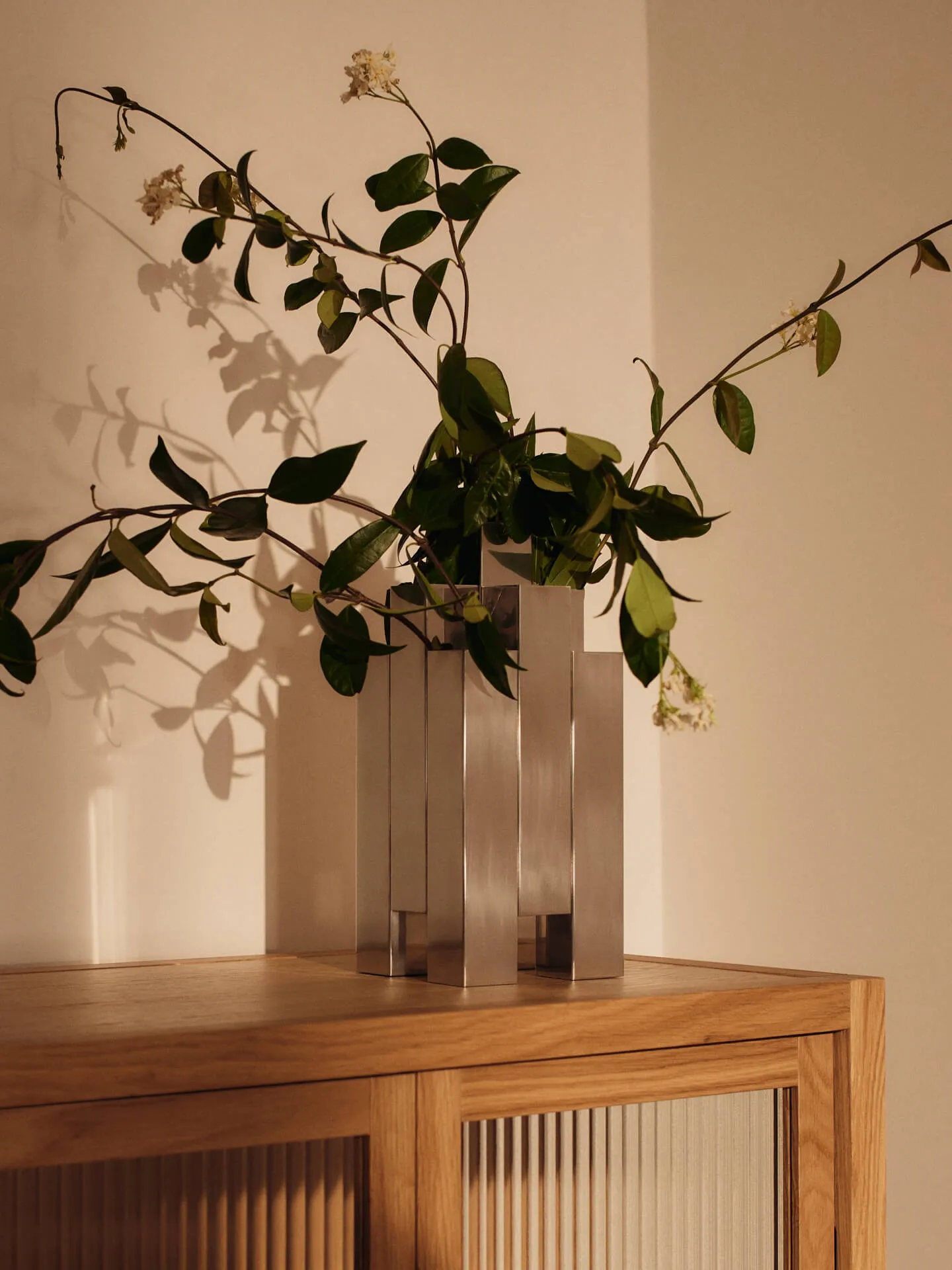 Tessera Vase 3x3, Mirror polished Ferm Living