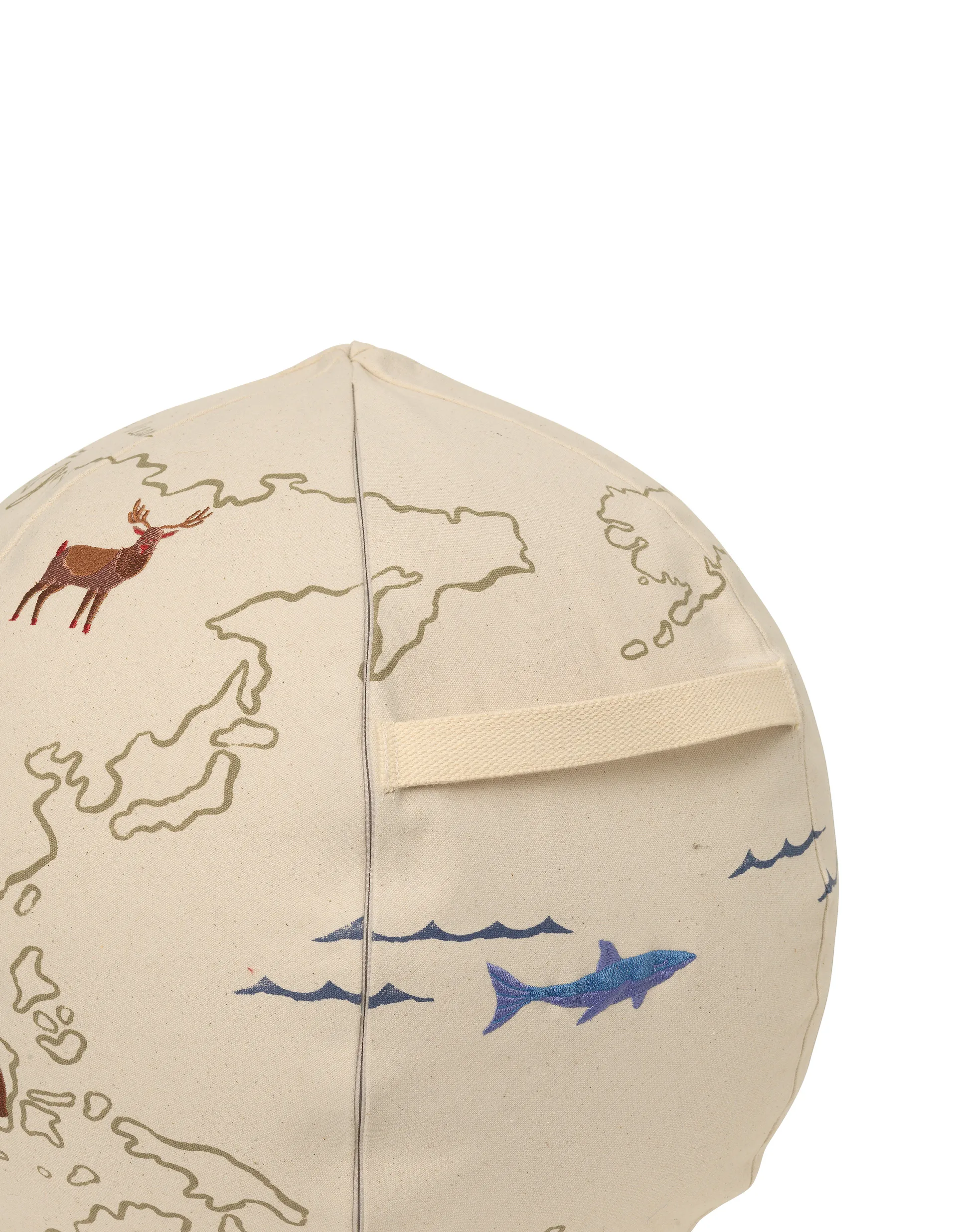 The world Sitzkissen, Offwhite Ferm Living