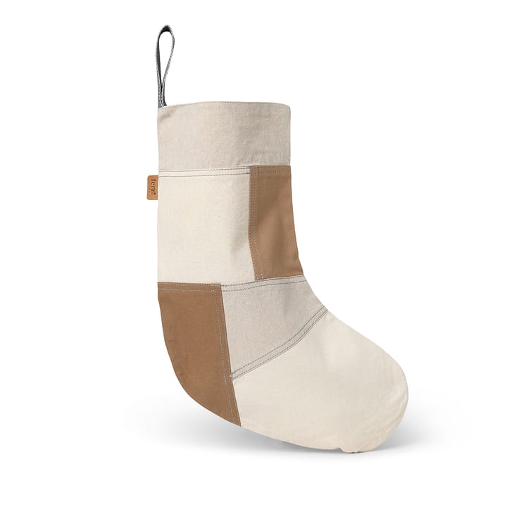 Tonal Weihnachtsstrumpf 50cm, Natural Ferm Living
