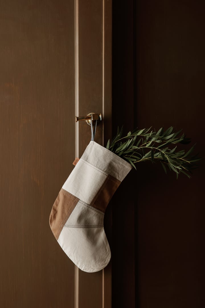 Tonal Weihnachtsstrumpf 50cm, Natural Ferm Living