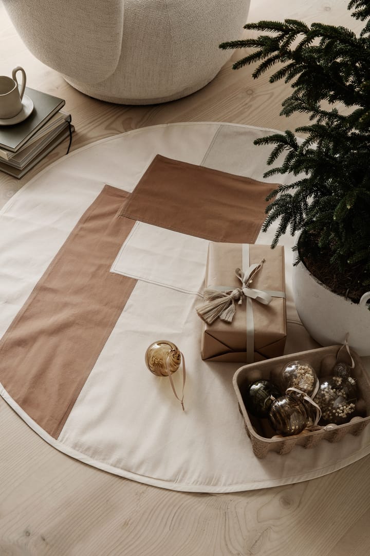 Tonal Weihnachtsteppich Ø120cm, Natural Ferm Living