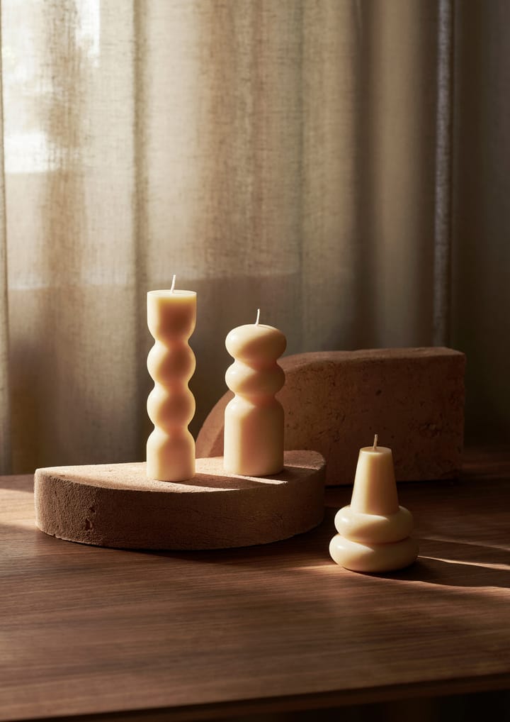 Torno Kerze 3er Pack Ø4cm, Pale Yellow Ferm Living