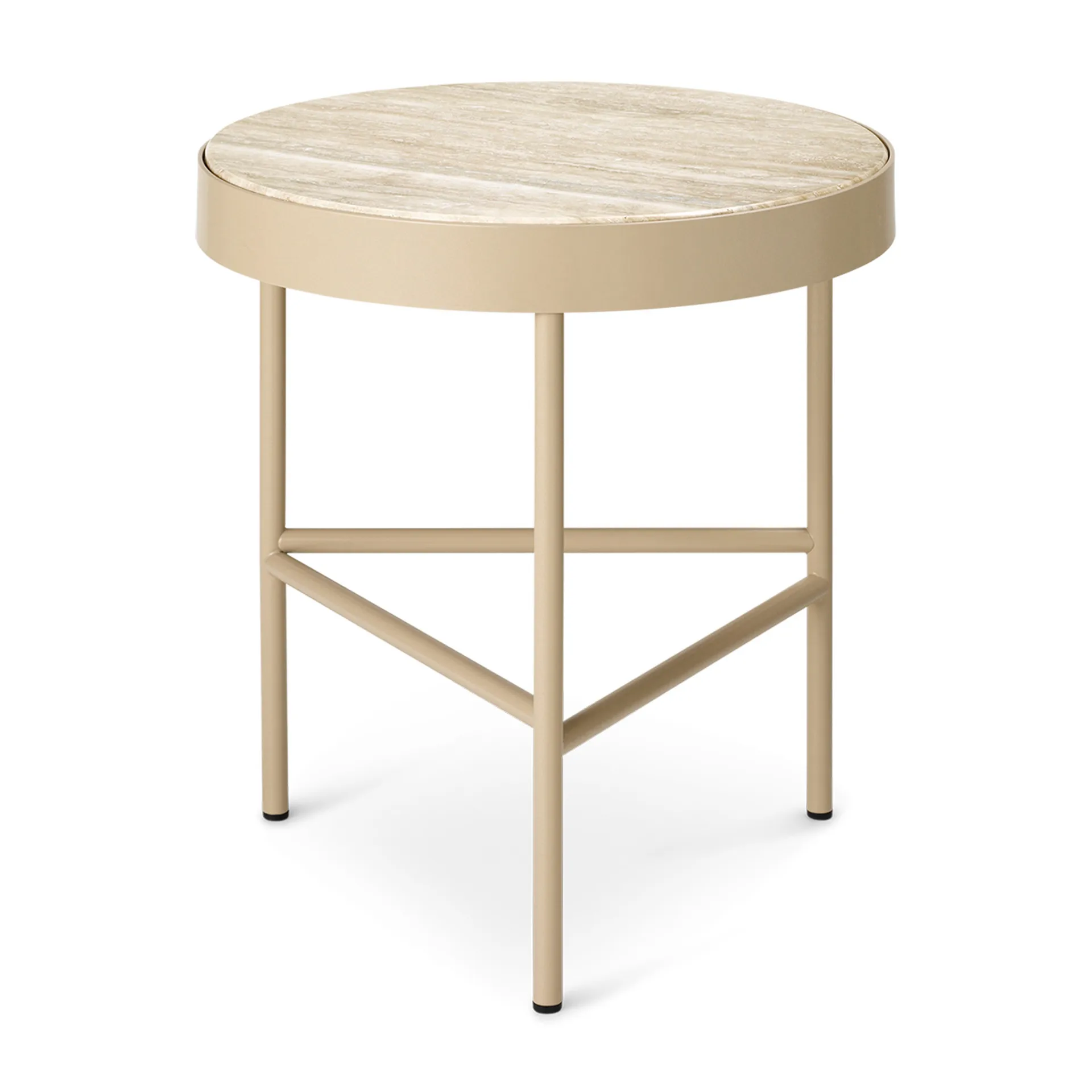 Travertine Beistelltisch Ø40cm, Cashmere Ferm Living