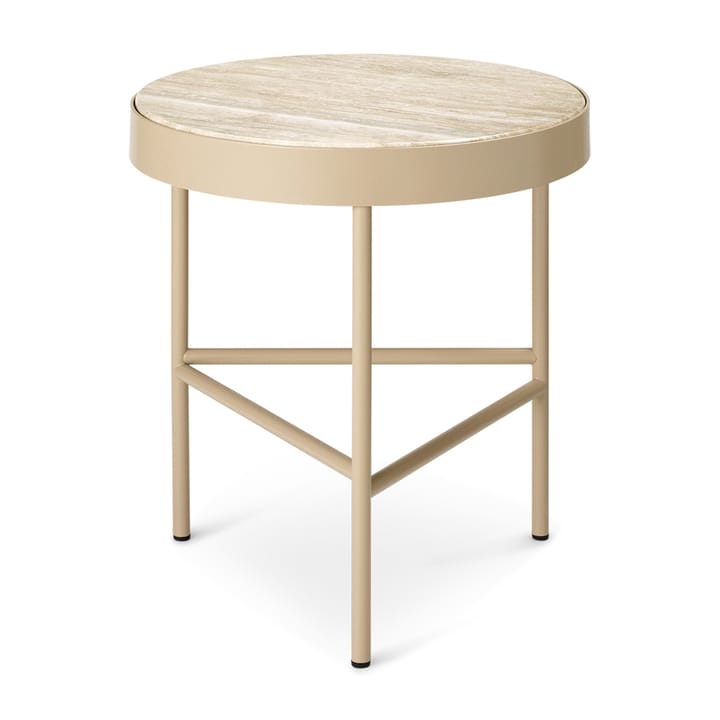 Travertine Beistelltisch Ø40cm - Cashmere - Ferm LIVING