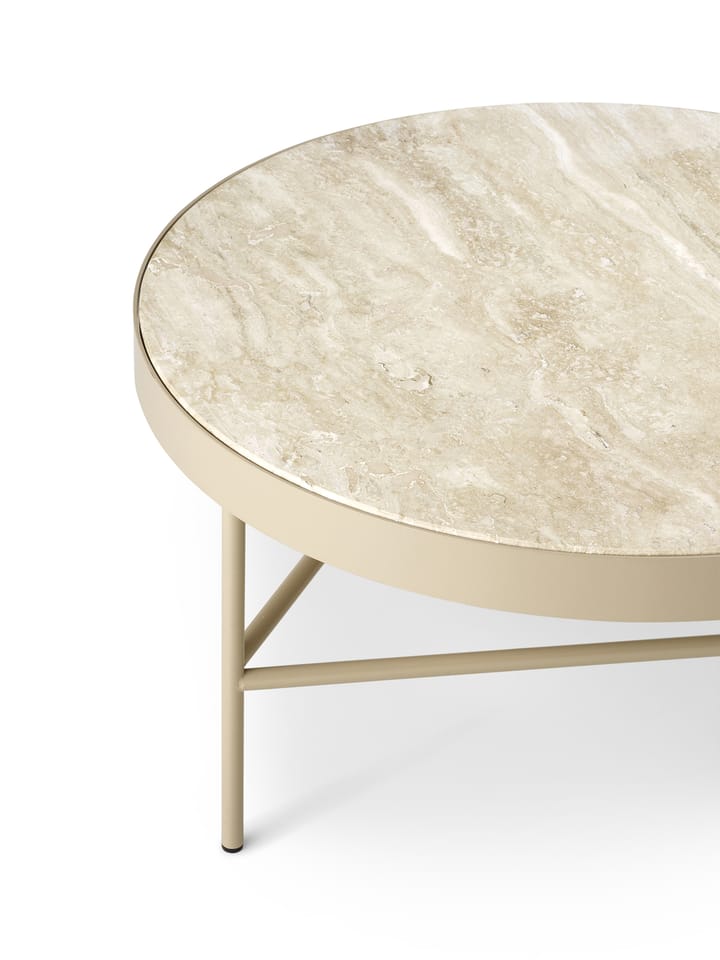 Travertine Beistelltisch Ø70,5cm, Cashmere Ferm Living