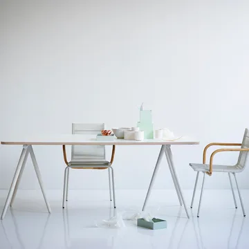 Turn Tagesbett - Stoff fiord by kvadrat dark grey, Gestell schwarz - Ferm Living