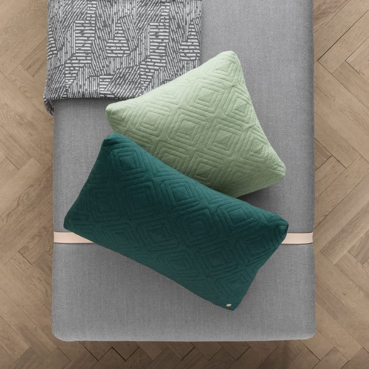 Turn Tagesbett, Stoff fiord by kvadrat light grey, Gestell schwarz Ferm Living