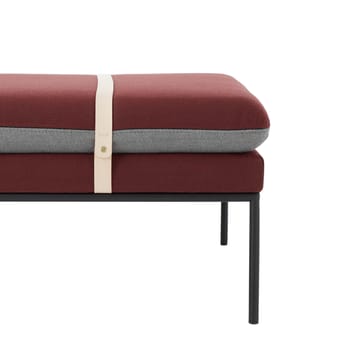 Turn Tagesbett - Stoff fiord by kvadrat rust, Gestell schwarz - Ferm Living