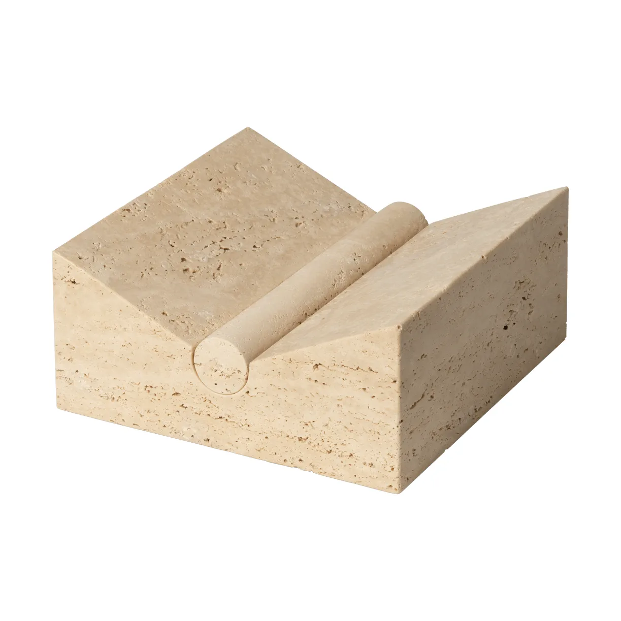 Tvara Buchständer, Travertine, 22x22 cm Ferm Living