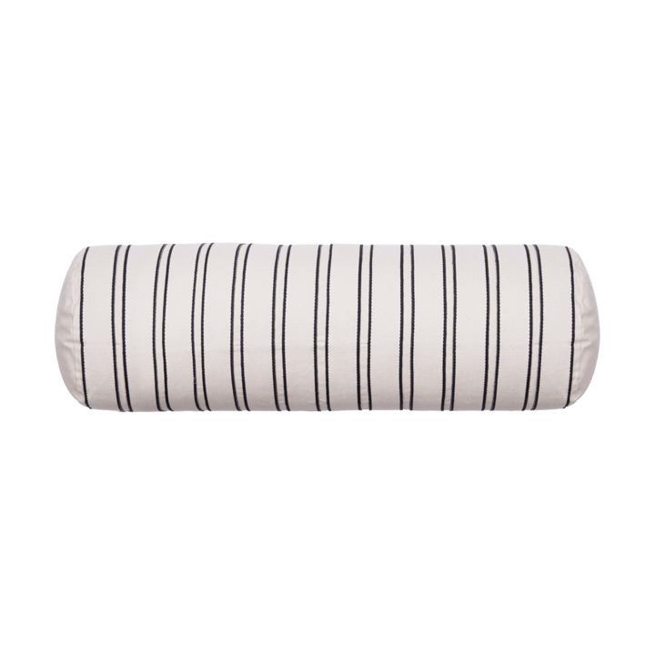 Twill bolster Zylinderkissen - Off-white-black - Ferm Living