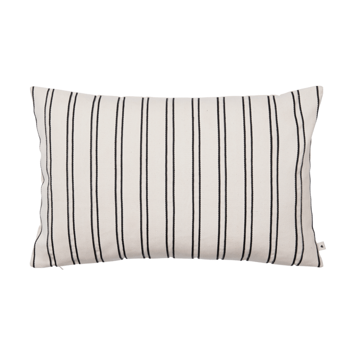 Twill-Kissenbezug 40x60 cm - Off-white-black - Ferm Living