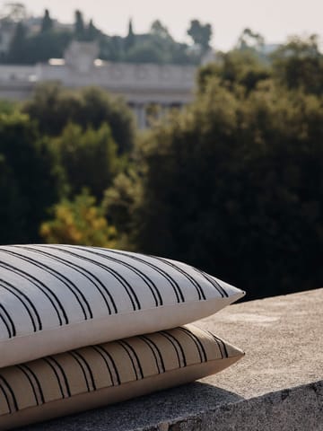 Twill-Kissenbezug 40x60 cm - Off-white-black - Ferm Living