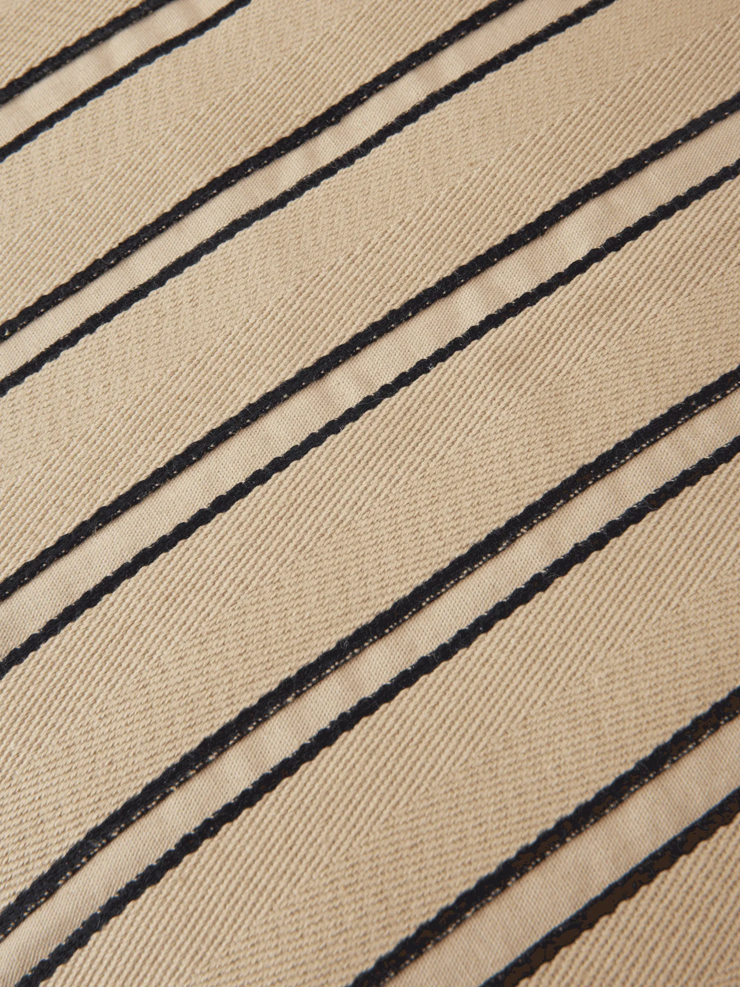 Twill-Kissenbezug 50x50 cm, Cashmere-black Ferm Living