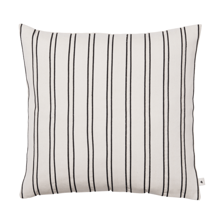 Twill-Kissenbezug 50x50 cm - Off-white-black - Ferm Living