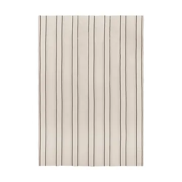 Twill Tagesdecke - Off-white-black, 180x260 cm - Ferm Living