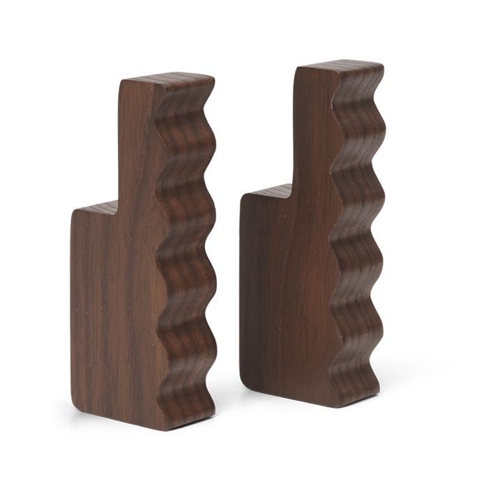 Unda Haken 2er Pack - Dark Brown - Ferm LIVING