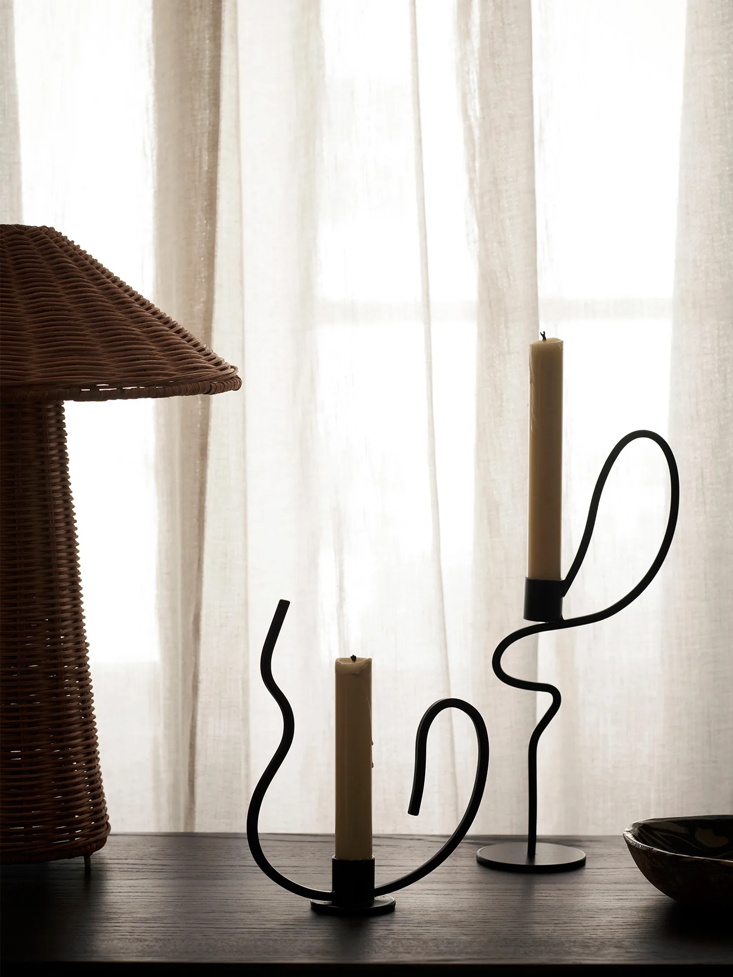 Valse Kerzenhalter high, Black Ferm Living