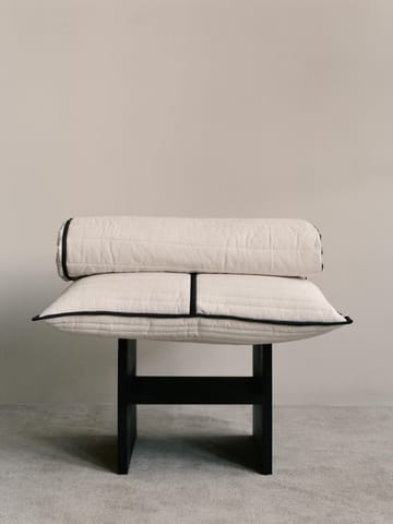 Vari gesteppte Tagesdecke - Natural-dark chocolate, 260x180 cm - Ferm Living