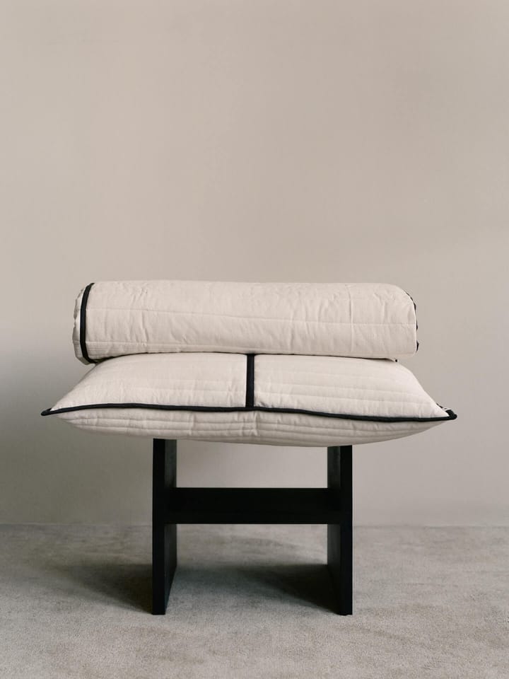 Vari gesteppte Tagesdecke, Natural-dark chocolate, 260x180 cm Ferm Living
