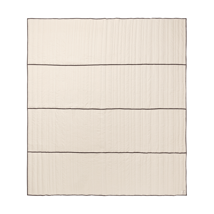 Vari gesteppte Tagesdecke, Natural-dark chocolate, 260x230 cm Ferm Living