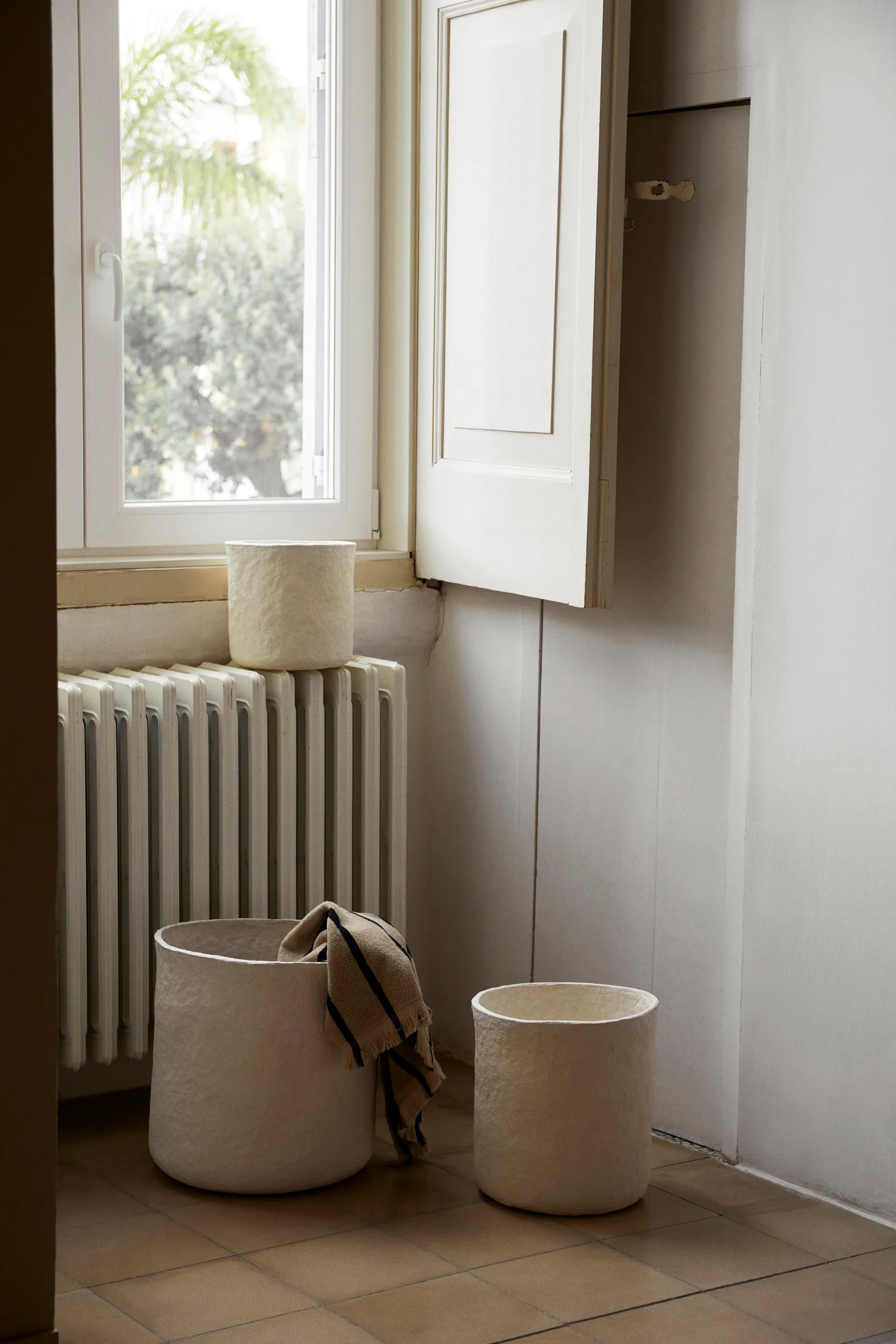 Vary Verwahrungskorb 3 Teile, White Ferm Living