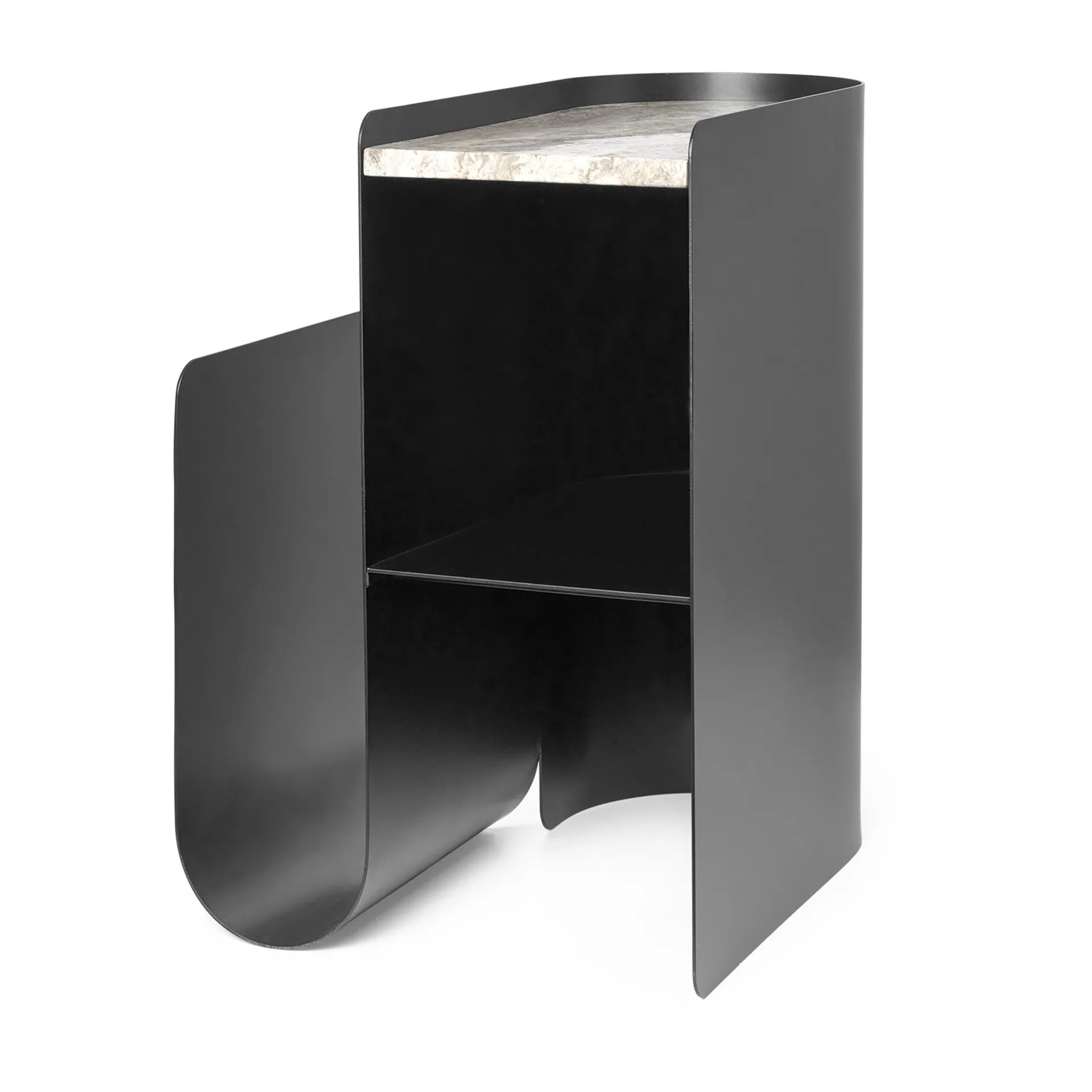 Vault Beistelltisch 40,2 x 33,4 x 50cm, Black Ferm Living