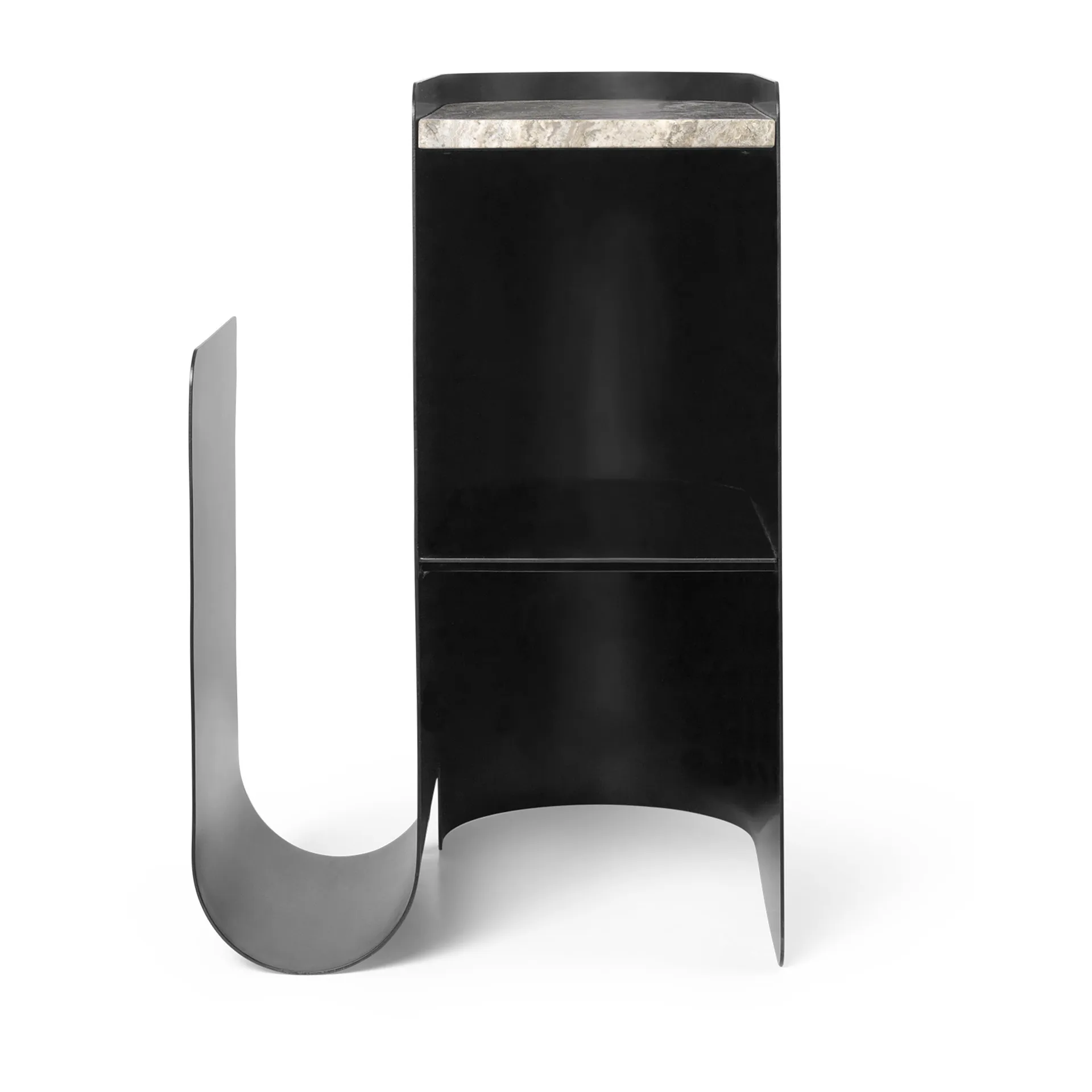 Vault Beistelltisch 40,2 x 33,4 x 50cm, Black Ferm Living