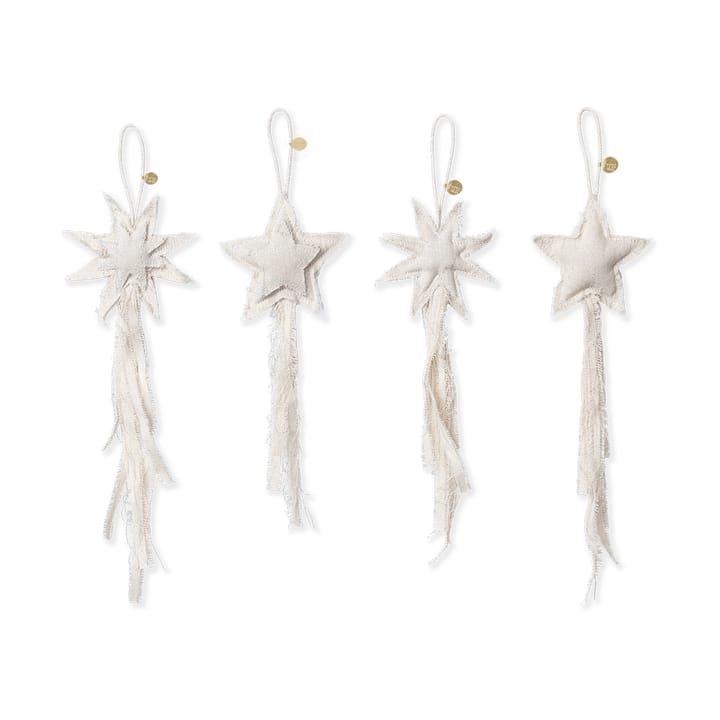 Vela Star Ornaments Weihnachtsbaumanhänger 4 Teile, Natural Ferm Living