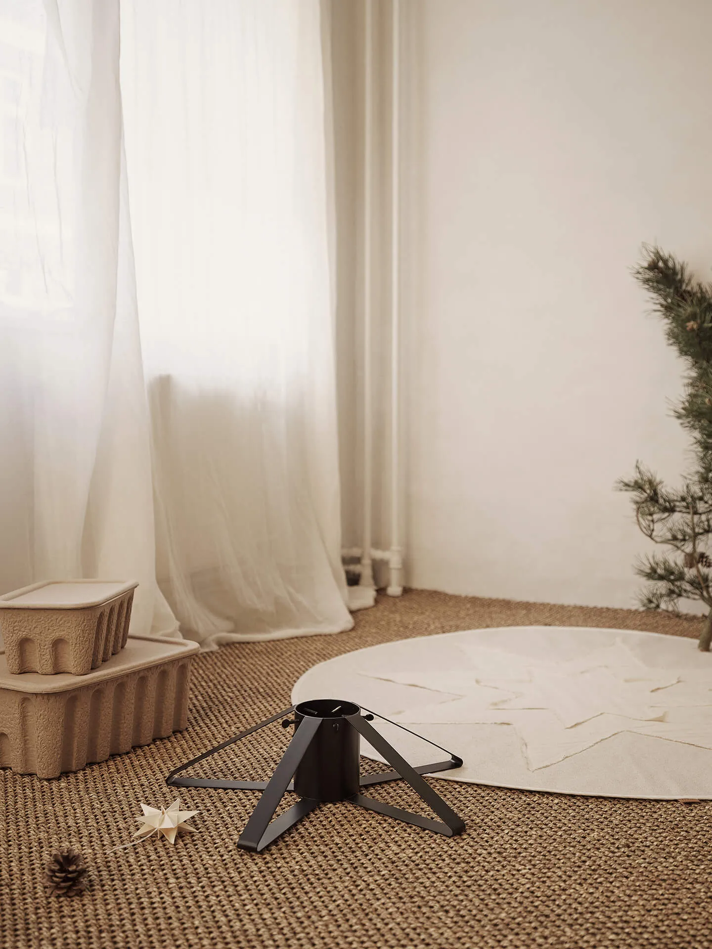 Vela Star Weihnachtsbaumteppich, Natural Ferm Living