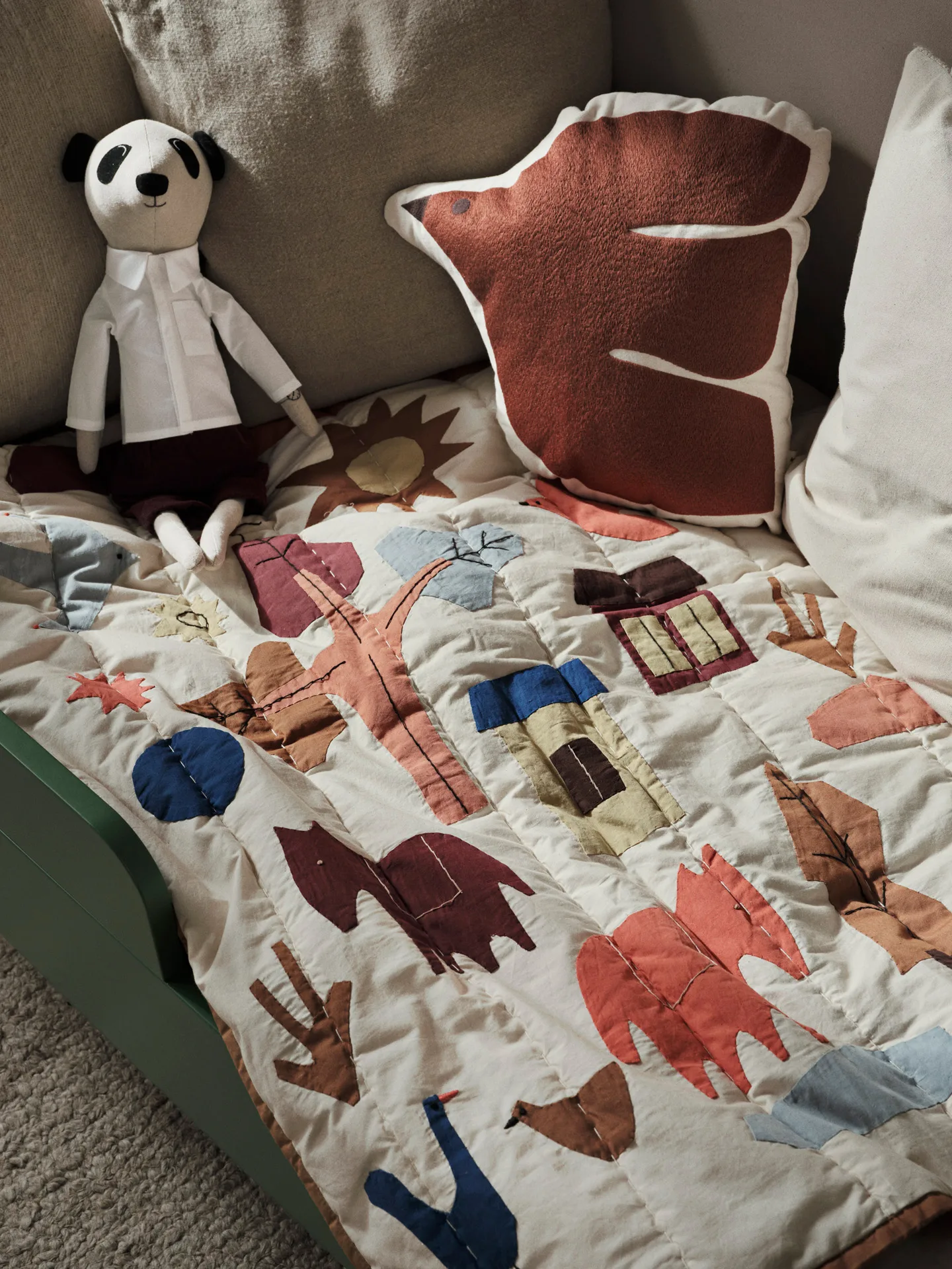 Villiga Steppdecke 80x110 cm, Off-white Ferm Living