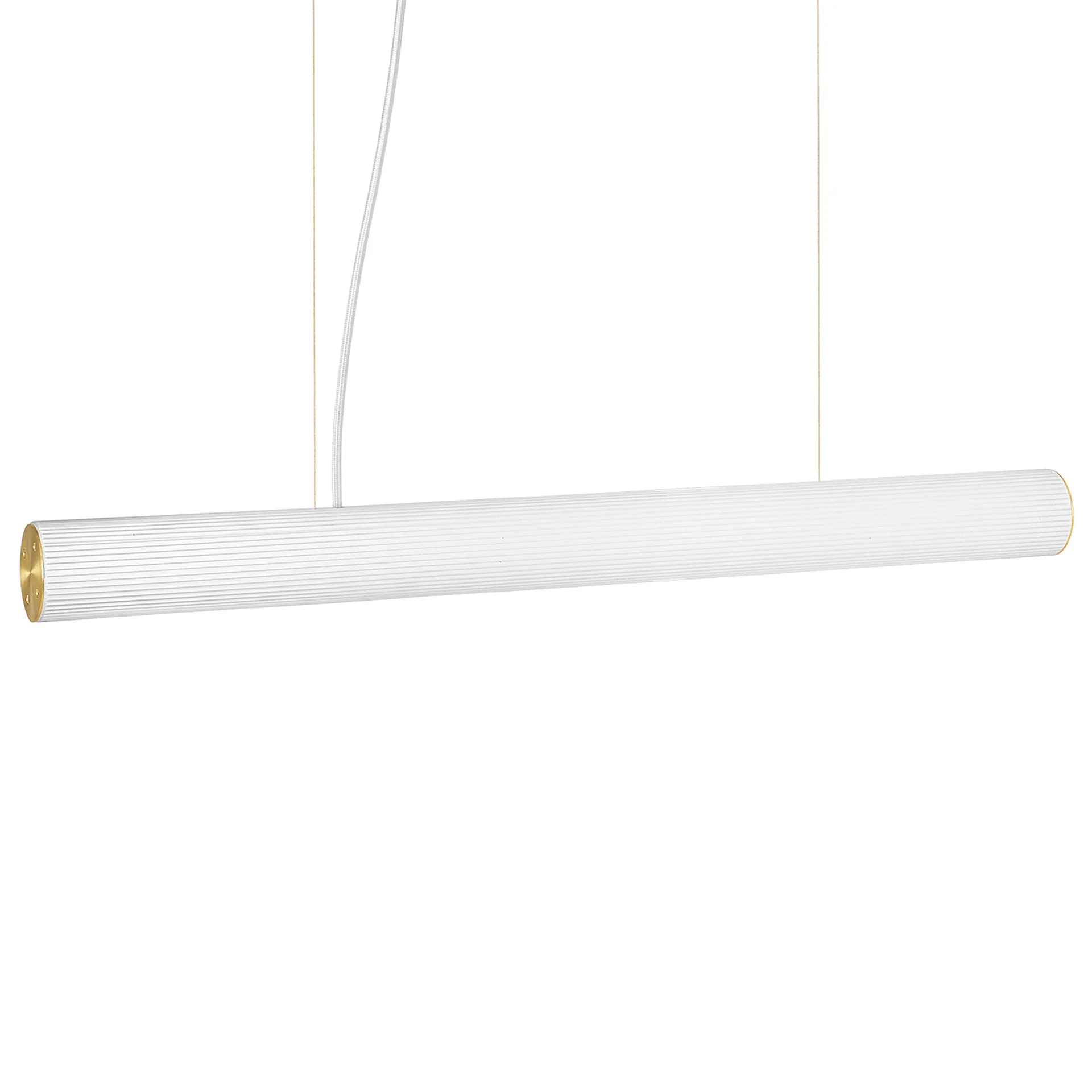 Vuelta Pendelleuchte 100cm, Weiß-Messing Ferm Living