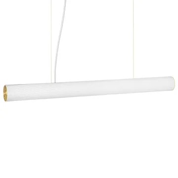 Vuelta Pendelleuchte 100cm - Weiß-Messing - Ferm Living