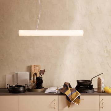 Vuelta Pendelleuchte 100cm - Weiß-Messing - Ferm Living