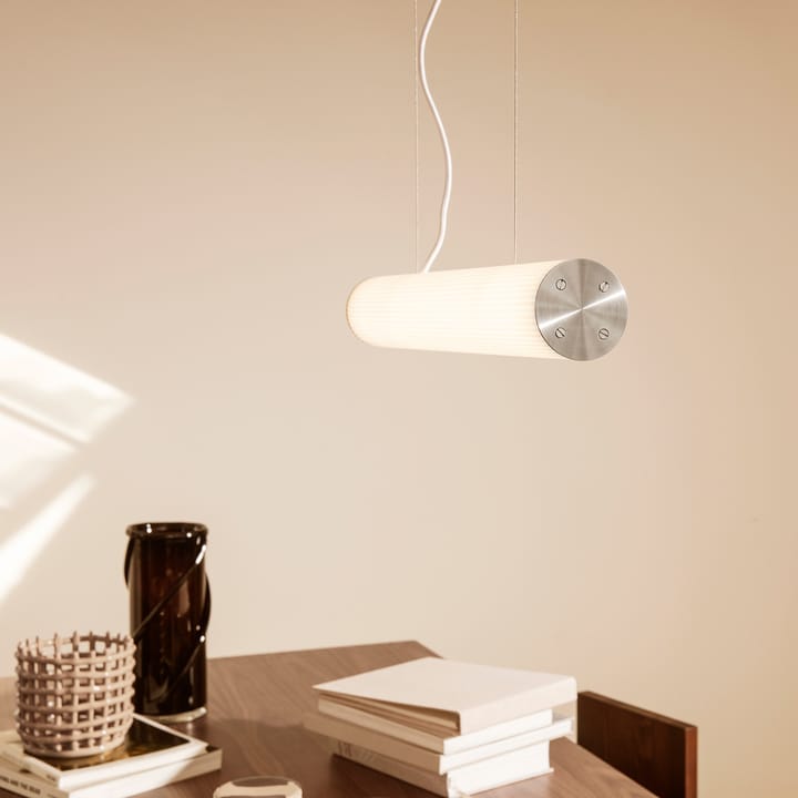 Vuelta Pendelleuchte 60cm, Weiß-Edelstahl Ferm Living