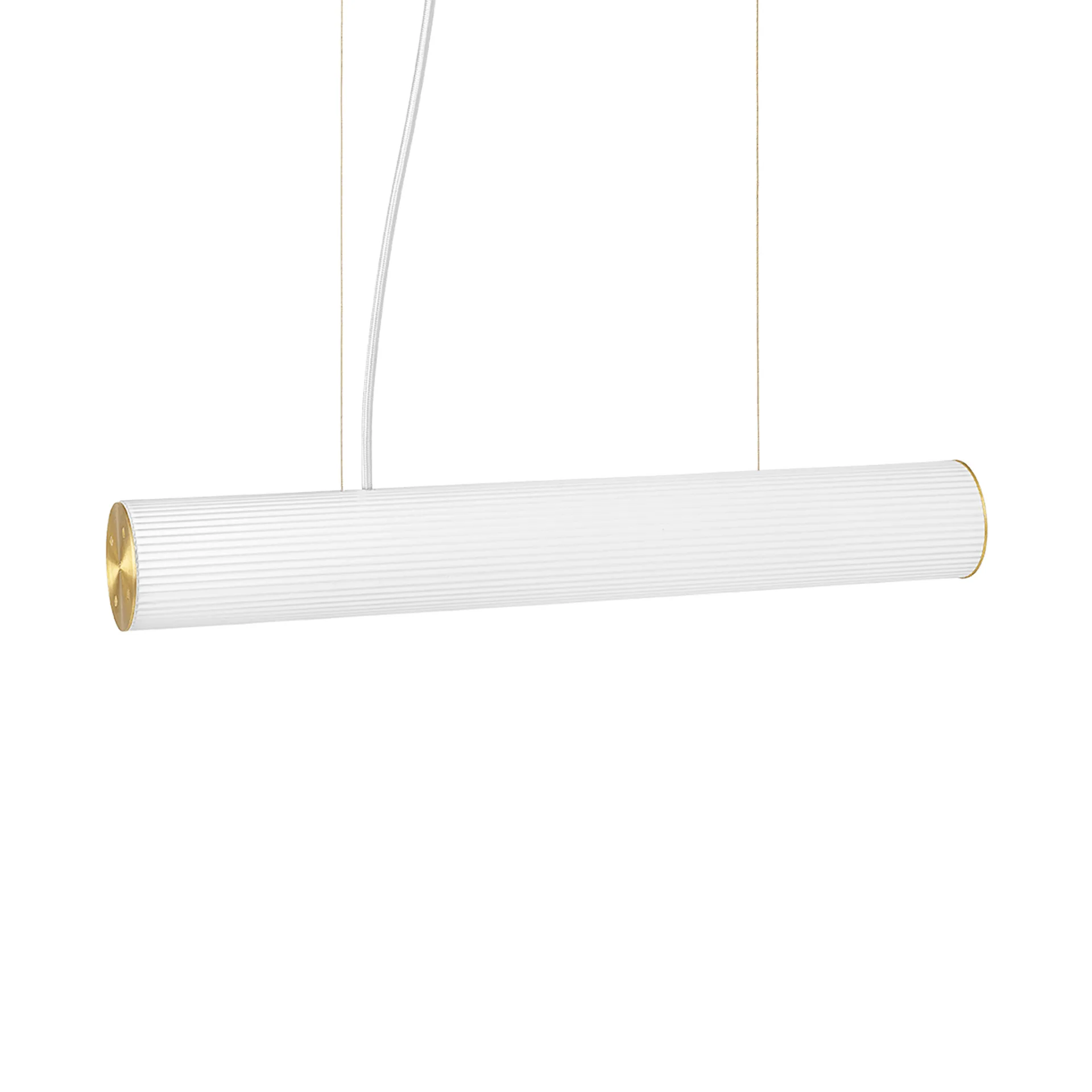Vuelta Pendelleuchte 60cm, Weiß-Messing Ferm Living