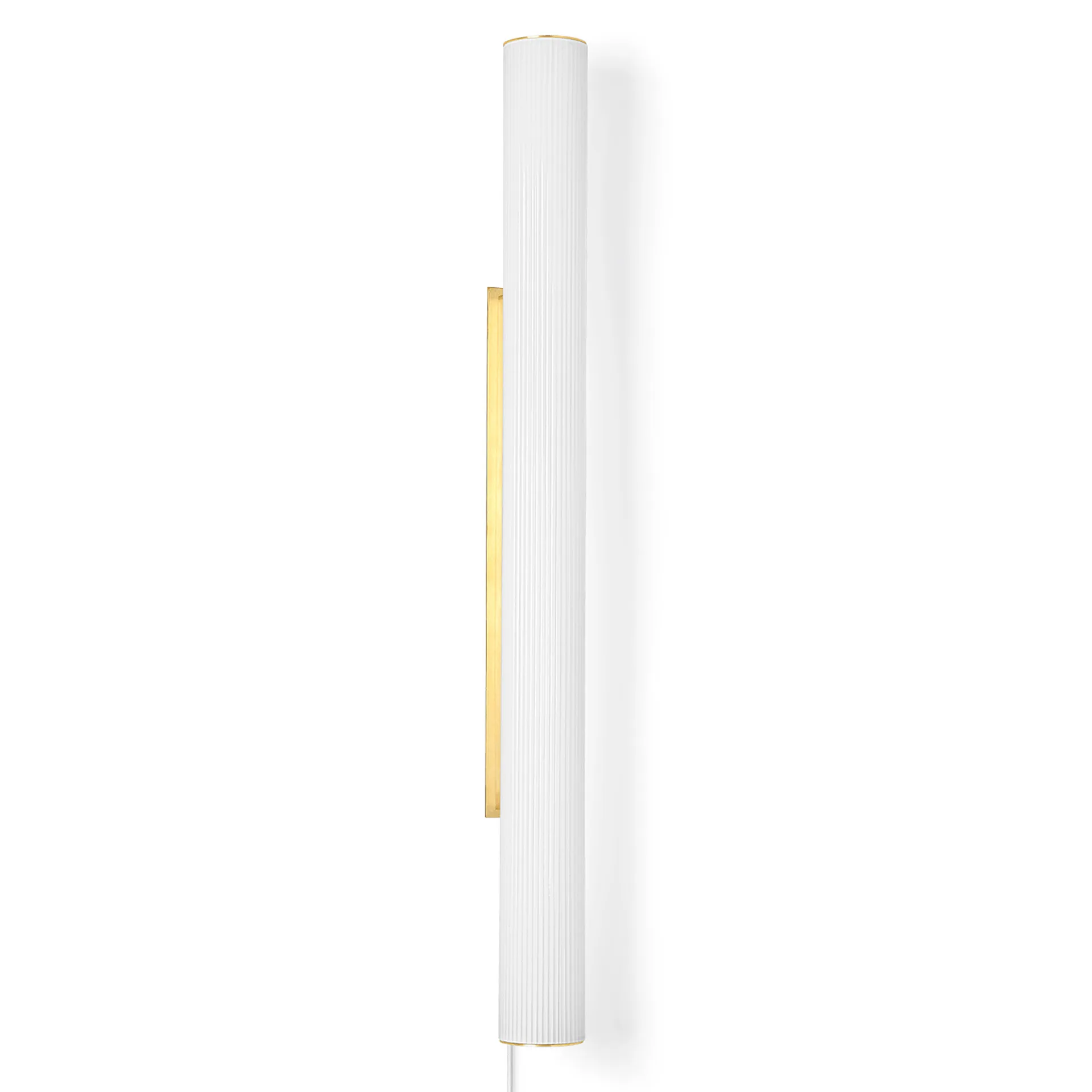Vuelta Wandleuchte 100cm, Weiß-Messing Ferm Living