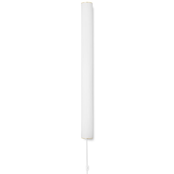 Vuelta Wandleuchte 100cm, Weiß-Messing Ferm Living