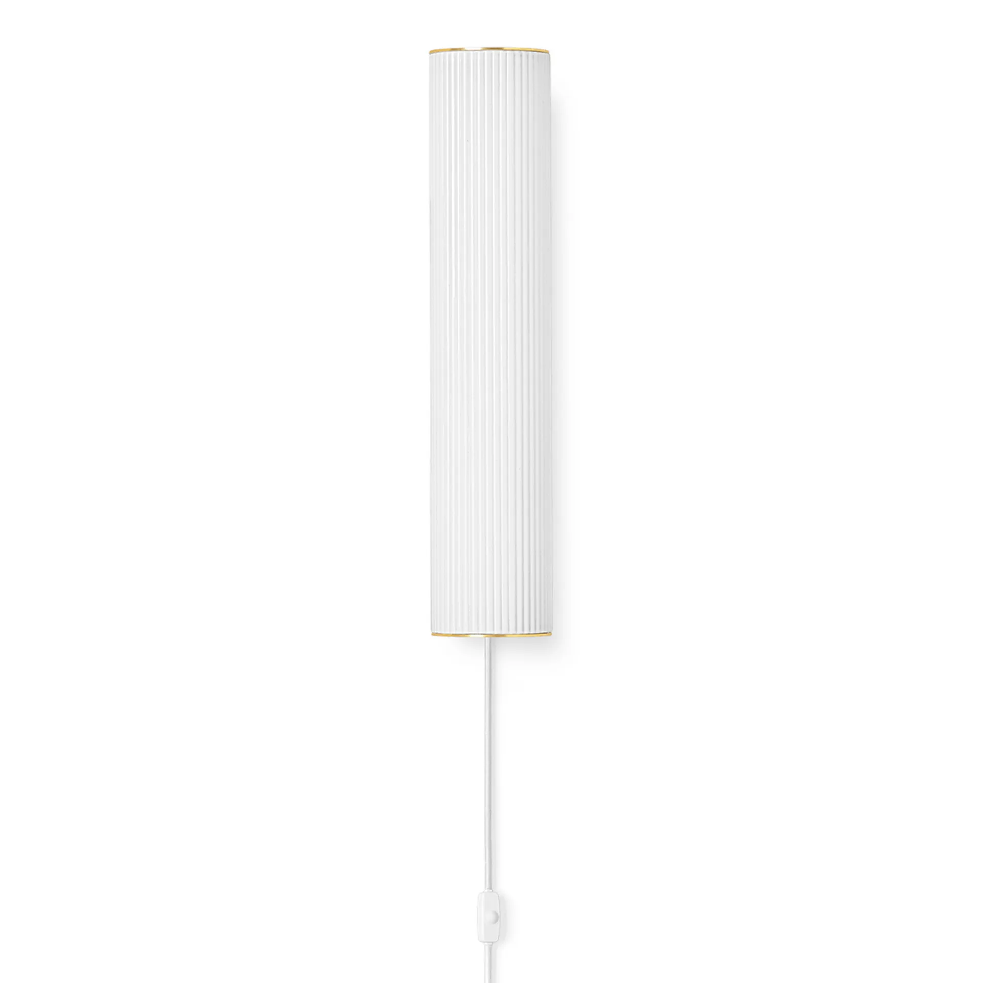 Vuelta Wandleuchte 40cm, Weiß-Messing Ferm Living