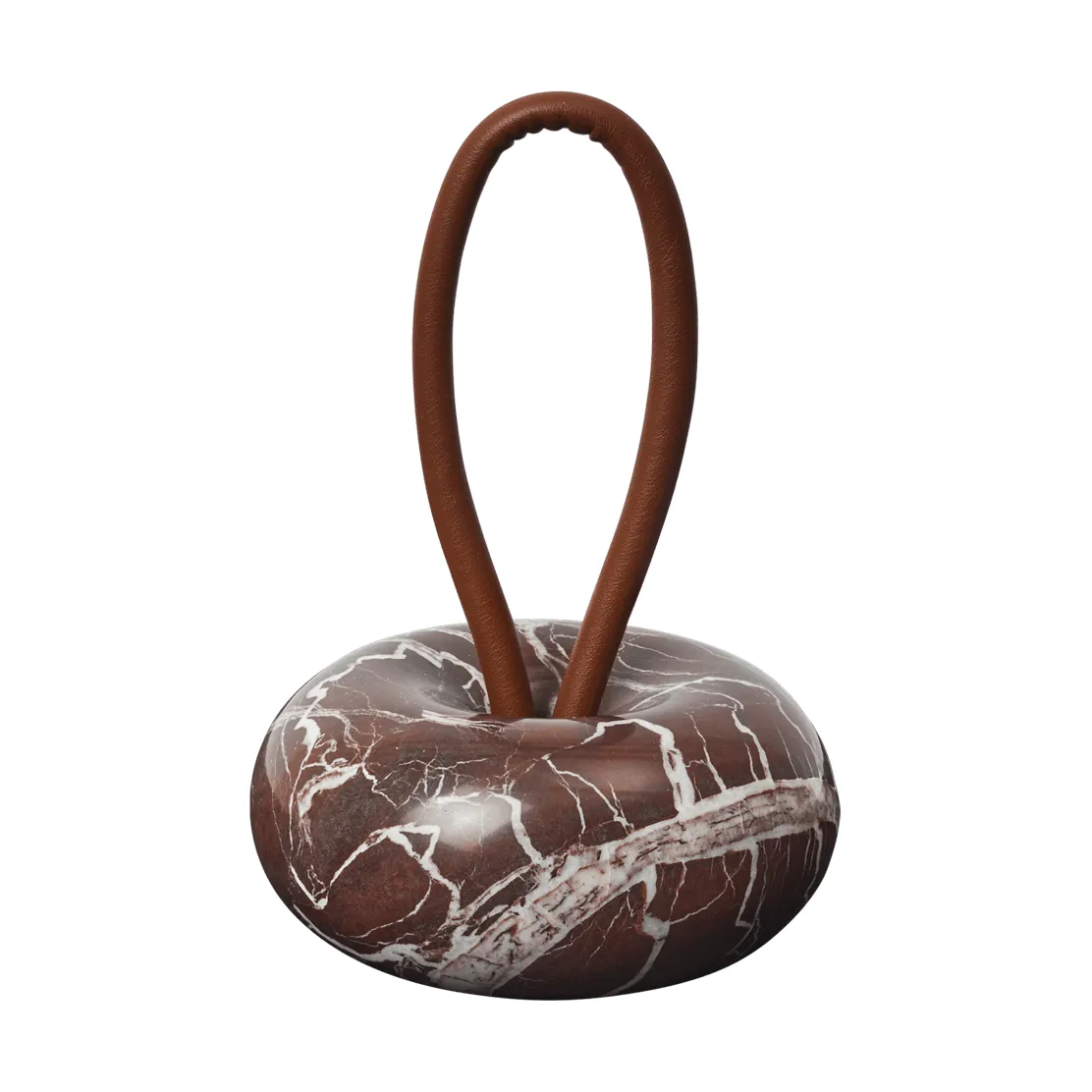 Wa Türstopper, Rosso Levanto Marmor, Ø14 cm Ferm Living