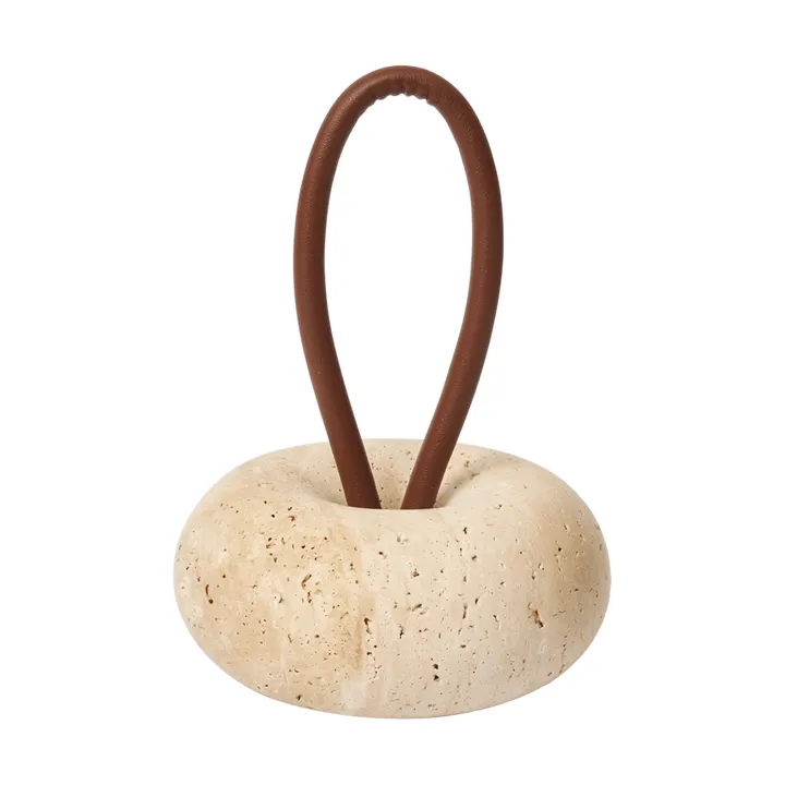 Wa Türstopper - Travertine, Ø14 cm - Ferm Living