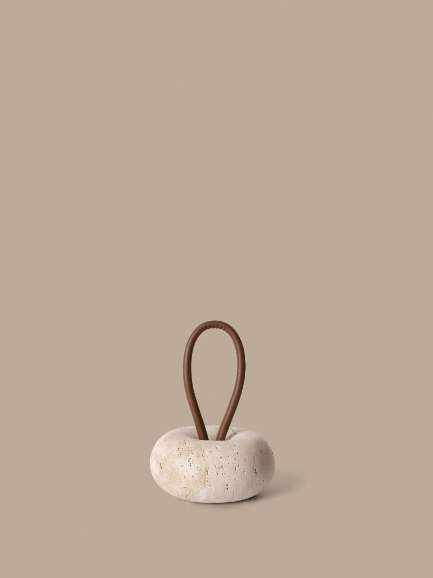 Wa Türstopper, Travertine, Ø14 cm Ferm Living