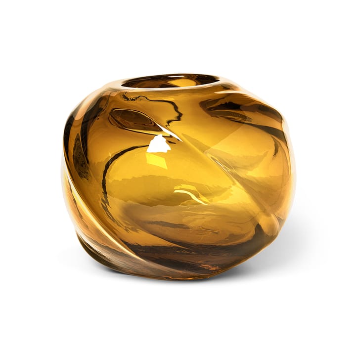 Water Swirl Vase rund Ø21cm - Amber - Ferm LIVING