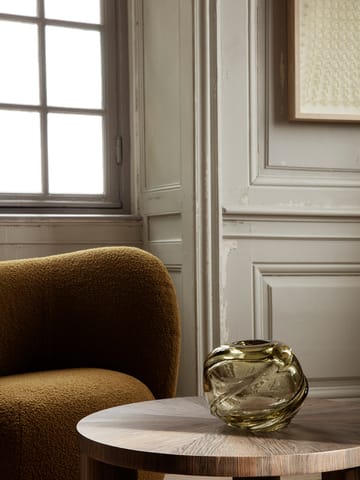 Water Swirl Vase rund Ø21cm - Recycled glass - Ferm Living