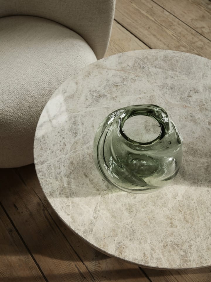 Water Swirl Vase rund Ø21cm, Recycled glass Ferm Living